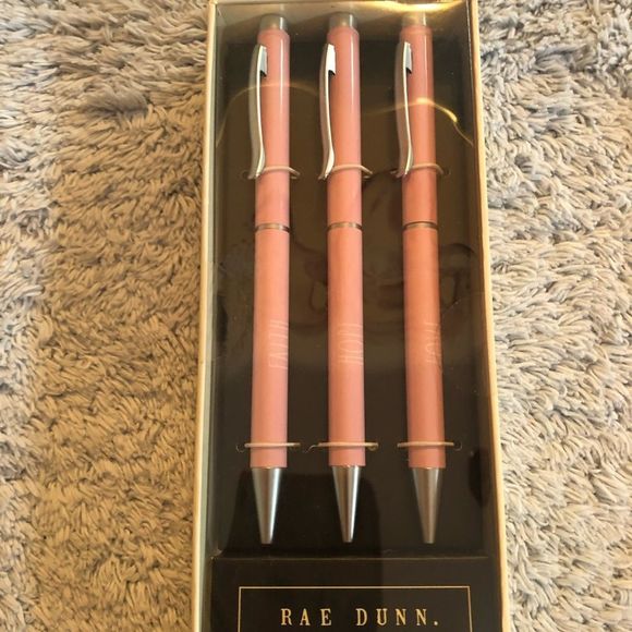 Rae Dunn pink pen set new - Picture 2 of 2